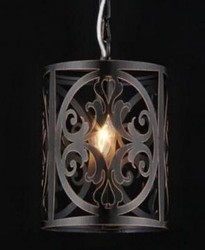 4251287716856 - Barock Decken Kronleuchter Braun 18 x H 27 cm Antik Stil - MÃ¶bel LÃ¼ster Leuchter Deckenleuchte HÃ¤ngelampe