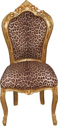 4251287717792 - Barock Esszimmer Stuhl Leopard Gold Mod2 - Barock MÃ¶bel