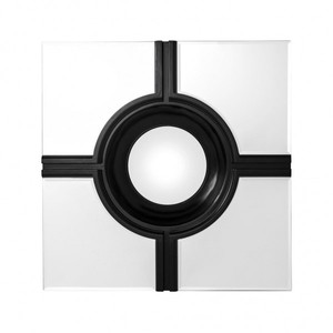 4251287718133 - Luxus Wand Spiegel Art Deco Schwarz   Spiegelglas 61 x 61 cm - Wandspiegel