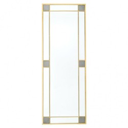 4251287718201 - Luxus Spiegel Art Deco 80 x H 220 cm Messing Goldfarben - Wandspiegel - Luxus Hotel MÃ¶bel Collection