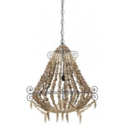 4251287721676 - HÃ¤ngeleuchte Deckenleuchte Braun Durchmesser 73 x H 82 cm - MÃ¶bel LÃ¼ster Leuchter Deckenleuchte Deckenlampe