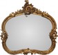 Casa Padrino Baroque wall mirrors from Italy Gold Oval H 81 cm, W 101 cm - Edel &amp; Sumptuously – Bild 1