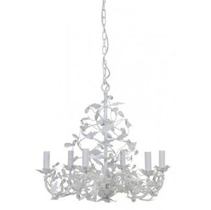 4251287721874 - Barock Decken Kronleuchter WeiÃ Durchmesser 65 x H 60 cm Antik Stil - MÃ¶bel LÃ¼ster Leuchter Deckenleuchte HÃ¤ngelampe