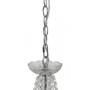 Casa Padrino Baroque Ceiling Crystal Chandelier Clear Diameter 48 x H 55 cm Antique Style - Furniture Chandelier Chandelier Hanging Lamp – Bild 3