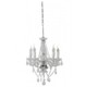Casa Padrino Baroque Ceiling Crystal Chandelier Clear Diameter 48 x H 55 cm Antique Style - Furniture Chandelier Chandelier Hanging Lamp – Bild 1