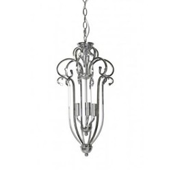 4251287721997 - HÃ¤ngeleuchte Deckenleuchte Silber Durchmesser 285 x H 55 cm - MÃ¶bel LÃ¼ster Leuchter Deckenleuchte Deckenlampe