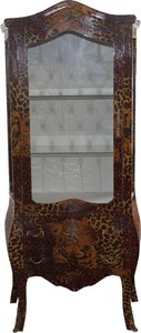 4251287722468 - Barock Vitrine Leopard - Vitrinenschrank - Wohnzimmerschrank