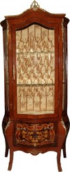 4251287722734 - Barock Vitrine Model Mahagoni Braun Gold H 180 cm B 88 cm - Vitrinenschrank - Wohnzimmerschrank 4251287722734 - Barock Vitrine Model Mahagoni Braun Gold H 180 cm B 88 cm - Vitrinenschrank - Wohnzimmerschrank