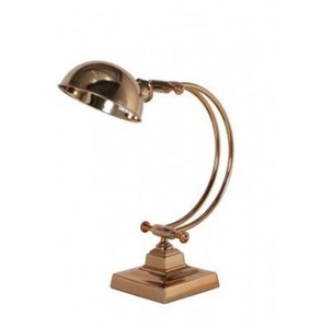 4251287722956 - Tischleuchte RosÃ©gold 20 x 20 x H 43 cm - Leuchte - Schreibtischleuchte - BÃ¼roleuchte