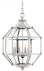 4251287734560 - Luxus Laterne - Luxus Nickel HÃ¤ngeleuchte Durchmesser 60 x H 85 cm