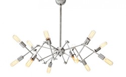 4251287735130 - Luxus Leuchte - Luxus HÃ¤ngeleuchte Nickel Durchmesser 135 H 55 cm