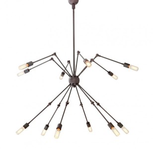 4251287735154 - Luxus Leuchte - Luxus HÃ¤ngeleuchte Bronze Durchmesser 135 H 70 cm
