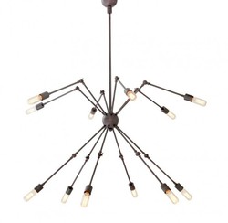 4251287735154 - Luxus Leuchte - Luxus HÃ¤ngeleuchte Bronze Durchmesser 135 H 70 cm