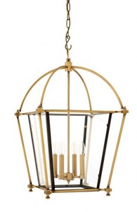 4251287735222 - Luxus Laterne - Luxus HÃ¤ngeleuchte Messing 68 x 68 x H 75 cm