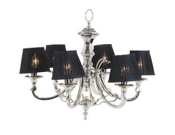 4251287735338 - Luxus Kronleuchter - Luxus HÃ¤ngeleuchte Nickel Durchmesser 58 x H 53 cm