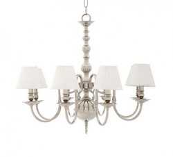 4251287735352 - Luxus Kronleuchter - Luxus HÃ¤ngeleuchte Nickel Durchmesser 85 x H 75 cm