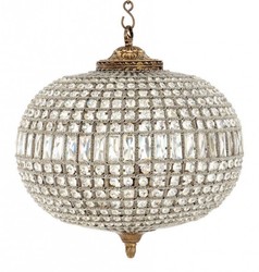 4251287735482 - Luxus Kronleuchter - Luxus HÃ¤ngeleuchte Antik Messing Durchmesser 52 x H 52 cm