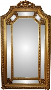 4251287735918 - Barock Luxus Wandspiegel Gold  B 117 cm H 205 cm - Edel & Prunkvoll