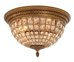 4251287736007 - Luxus Deckenleuchte Messing Durchmesser 45 x H 37 cm Antik Stil - MÃ¶bel LÃ¼ster Deckenlampe