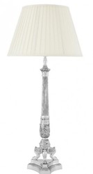 4251287736175 - Luxus Barock Tischleuchte Antik Silber Durchmesser 16 x 46 x H 100 cm - Leuchte - Tischleuchte