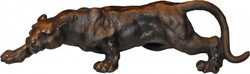 4251287736236 - Luxus Figur Panther H 11 cm B 41 cm T 13 cm - Massive Skulptur - Edel & Prunkvoll