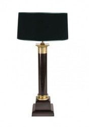 4251287736984 - Luxus Tischleuchte Schwarz Messing Durchmesser 18 x 40 x H 83 cm- Luxus Hotel Leuchte