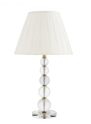 4251287737189 - Luxus Tischleuchte Nickel - Luxus Kristallglas Hotel Leuchte