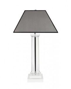 4251287737196 - Luxus Tischleuchte Nickel - Luxus Kristallglas Hotel Leuchte