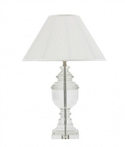 4251287737202 - Luxus Tischleuchte Nickel - Luxus Kristallglas Leuchte