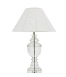 4251287737202 - Luxus Tischleuchte Nickel - Luxus Kristallglas Leuchte