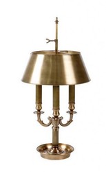 4251287737257 - Luxus Tischleuchte Antik Messing Durchmesser 34 x H 68 cm - Luxus Banker Leuchte