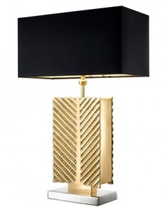 4251287737929 - Luxus Tischleuchte Messing 21 x 40 x H 615 cm - Luxus Hotel Leuchte