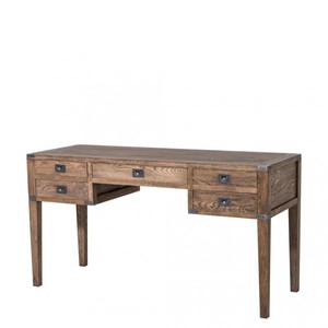 Casa Padrino Solid Wood Secretary Oak Iron 143 5 Cm Luxury