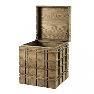 4251287739244 - Luxus Schrank Truhe Holz Eiche - Art Deco Barock Jugendstil Truhenschrank