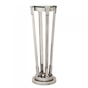 4251287739336 - Luxus Barock Beistelltisch   SÃ¤ule Messing Vintage Nickel Finish 36 x H 1055 cm - Tisch MÃ¶bel