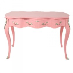 4251287740981 - Barock Schreibtisch SekretÃ¤r   Konsole Rose 120 x 60 x H80 cm - Luxus MÃ¶bel