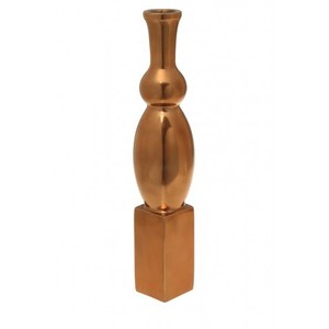 4251287741506 - Designer Deko Vase in Rotgold H 30 cm Breite 7 cm 4251287741506 - Designer Deko Vase in Rotgold H 30 cm Breite 7 cm