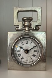 4251287741582 - Designer Tischuhr BRADFORD 105x55x14 cm Nickel - Antik Look