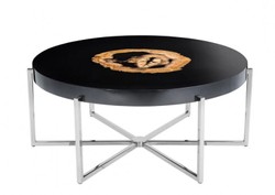 4251287741698 - Luxus Couchtisch Kaffeetisch Hohlstahl Nickel Finish 91 x H 39 cm - Luxus Collection