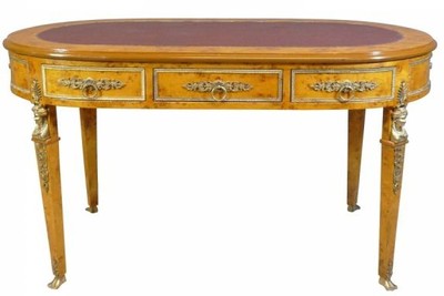 4251287741735 - Luxus Barock Empire Schreibtisch Sekretär 3 Schubladen 150 cm - Handgefertigt aus Massivholz - Barock Schreibtisch Büro Möbel 4251287741735 - Luxus Barock Empire Schreibtisch Sekretär 3 Schubladen 150 cm - Handgefertigt aus Massivholz - Barock Schreibtisch Büro Möbel