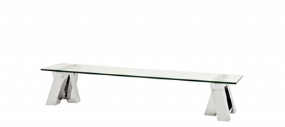 4251287741933 - Art Deco Luxus Couchtisch 190 x 45 x H 36 cm - Wohnzimmer Salon Tisch - Wohnzimmer Tisch MÃ¶bel