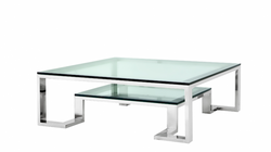 4251287741964 - Luxus Art Deco Designer Couchtisch 120 x 120 x H 40 cm - Wohnzimmer Salon Tisch - Luxus Hotel MÃ¶bel