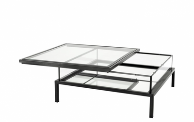 4251287741995 - Luxus Art Deco Designer Couchtisch Bronze 100 x 100 x H 41 cm - Wohnzimmer Salon Tisch - Luxus MÃ¶bel