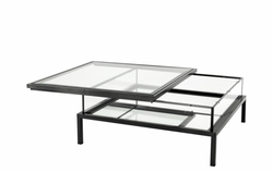 4251287741995 - Luxus Art Deco Designer Couchtisch Bronze 100 x 100 x H 41 cm - Wohnzimmer Salon Tisch - Luxus MÃ¶bel