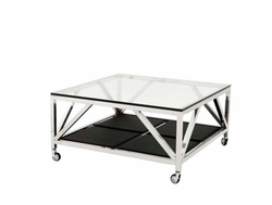 4251287742077 - Luxus Art Deco Designer Couchtisch 100 x 100 x H 50 cm - Wohnzimmer Salon Tisch - Luxus Hotel Kaffeetisch