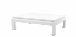 4251287742336 - Luxus Art Deco Designer Mahagoni Couchtisch WeiÃ - Wohnzimmer Salon Tisch - Luxus Kollektion