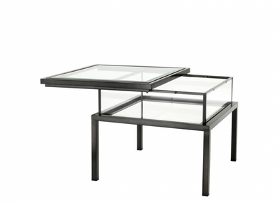 4251287742541 - Luxus Art Deco Designer Beistelltisch Bronze 65 x 65 x H 555 cm - Luxus Kollektion