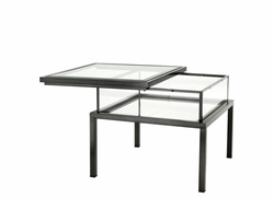 4251287742541 - Luxus Art Deco Designer Beistelltisch Bronze 65 x 65 x H 555 cm - Luxus Kollektion