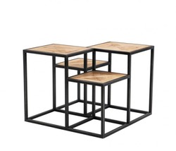 4251287743432 - Luxus Art Deco Designer Eichenholz Beistelltisch - Luxus Tisch