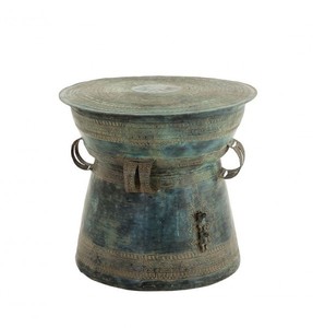 4251287743678 - Luxus Art Deco Designer Messing Beistelltisch Antik GrÃ¼n 59 x H 52 cm - Luxus Beistelltisch